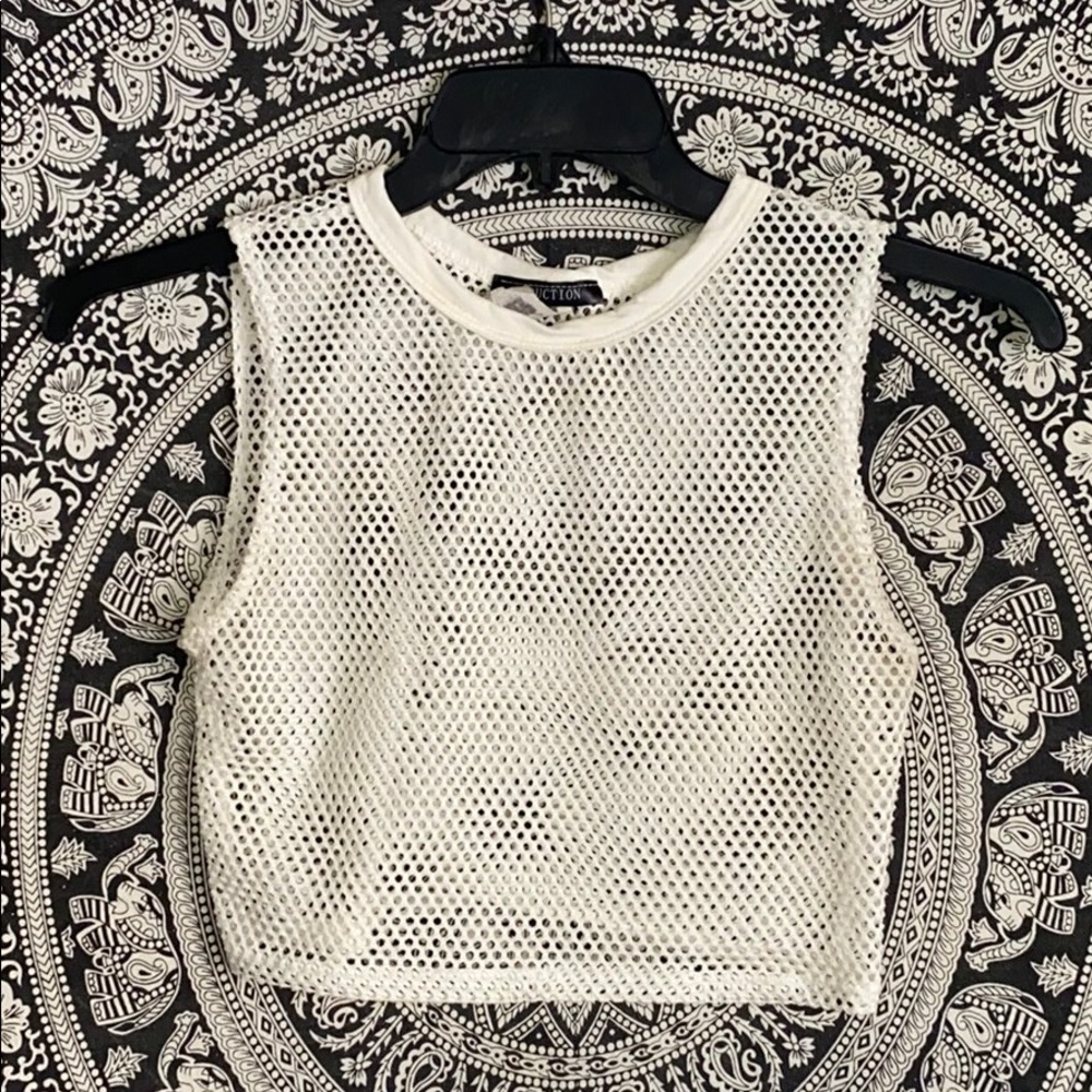 Fishnet Crop Top